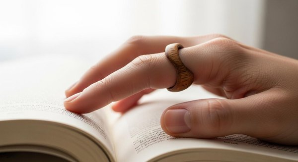 Bague de lecture en bois : le compagnon artisanal et personnalisé des amoureux des livres
